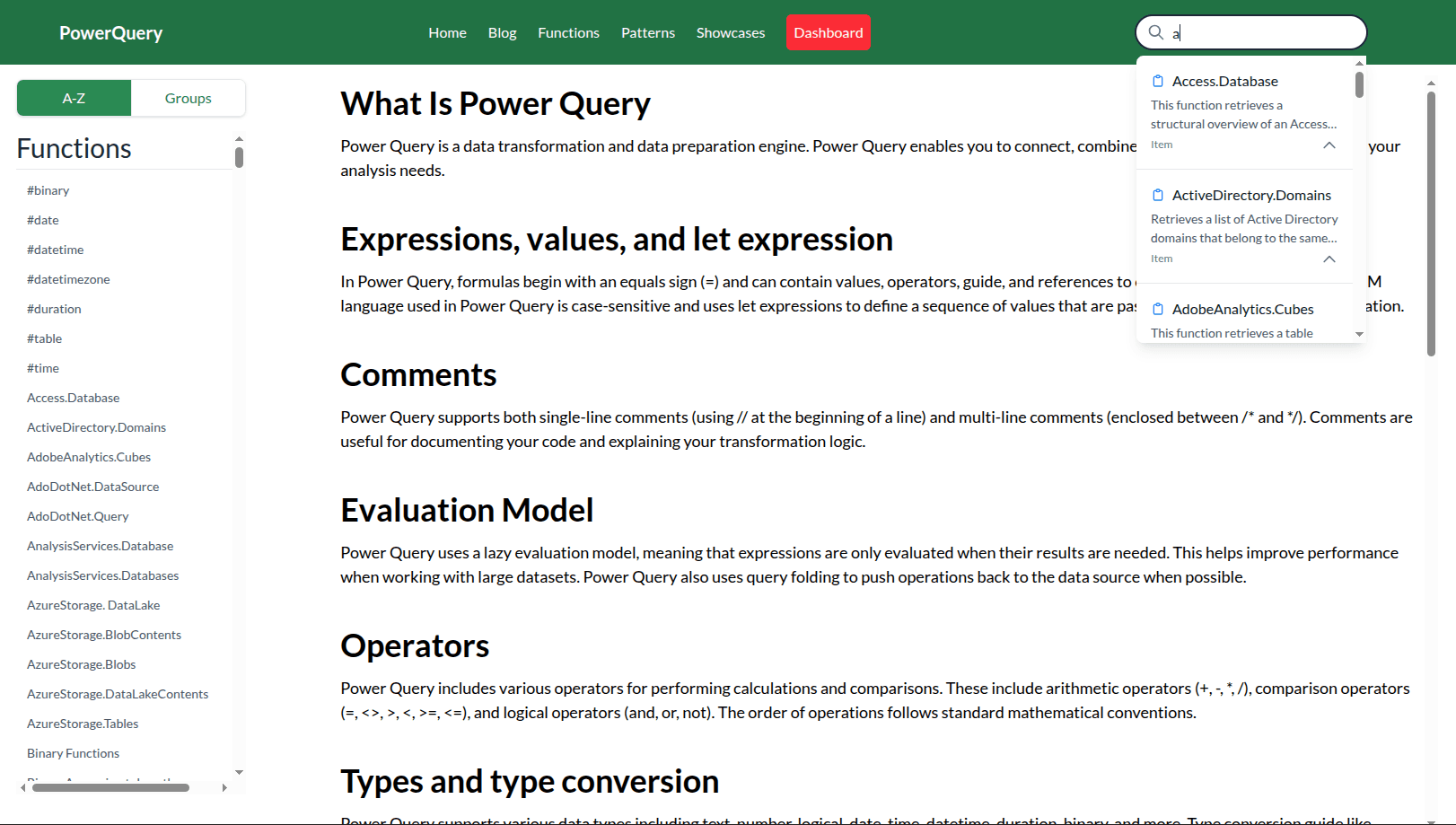 PowerQuery Guide & Blog